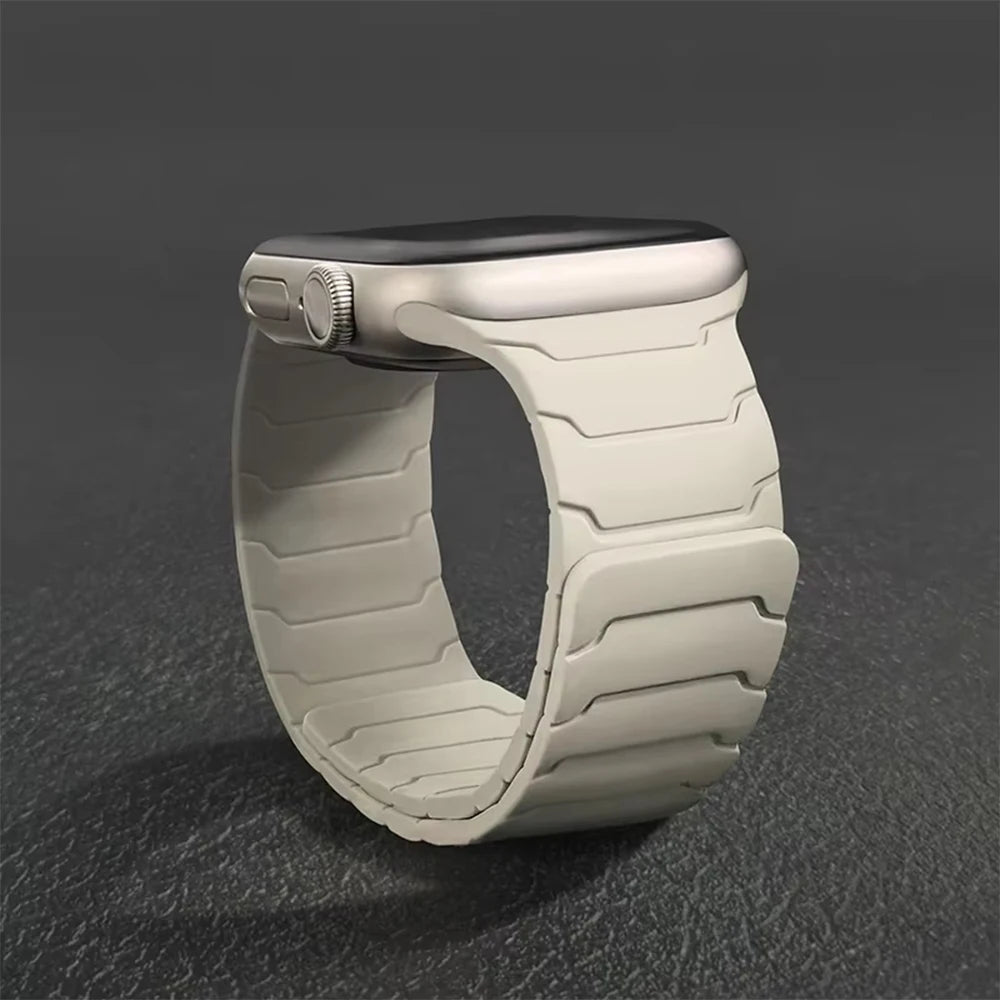 Silicone Magnetic Strap for Apple watch Bands 44mm 40mm 41mm 42mm 46mm 45mm 49mm correa iWatch Series 11 10 SE3 9 8 7 6 Ultra3 2