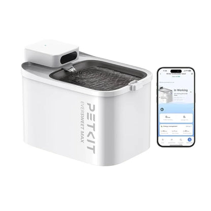 PETKIT EVERSWEET MAX Cordless Cat Water Fountain, 105 Fl Oz/3L Pet Water Fountain  Automatic Cat Water Dispenser