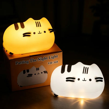 Cartoon Pusheen Night Light Cute Pusheen Light Glow in the Dark Party Glow Light Kawaii Reading Light Home Party Supplies