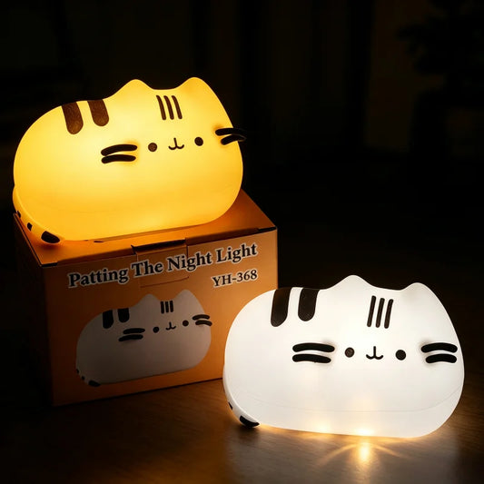 Cartoon Pusheen Night Light Cute Pusheen Light Glow in the Dark Party Glow Light Kawaii Reading Light Home Party Supplies