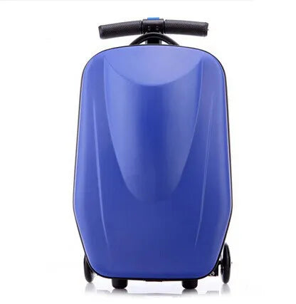 Adult Folding Business Trolley Case Design Cool Travel Suitcase Trip Cabin Skateboard Scooter Kids Riding Luggage Carrier Unisex