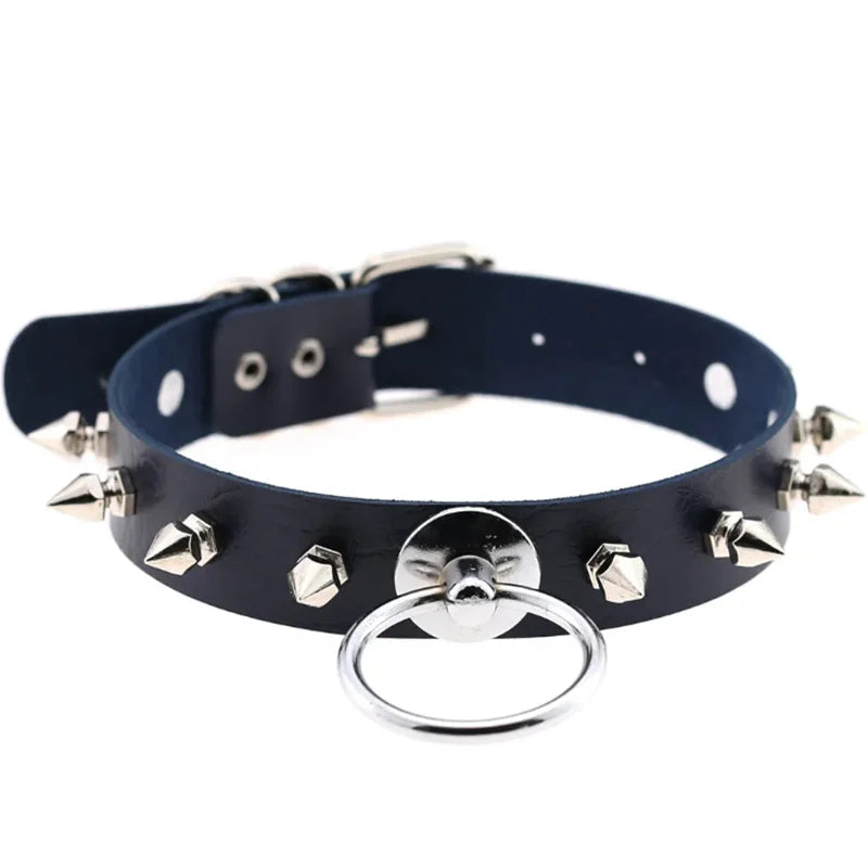 1pc Harajuku Gothic Spike Rivet Star Necklaces Collares Hip Hop Rock