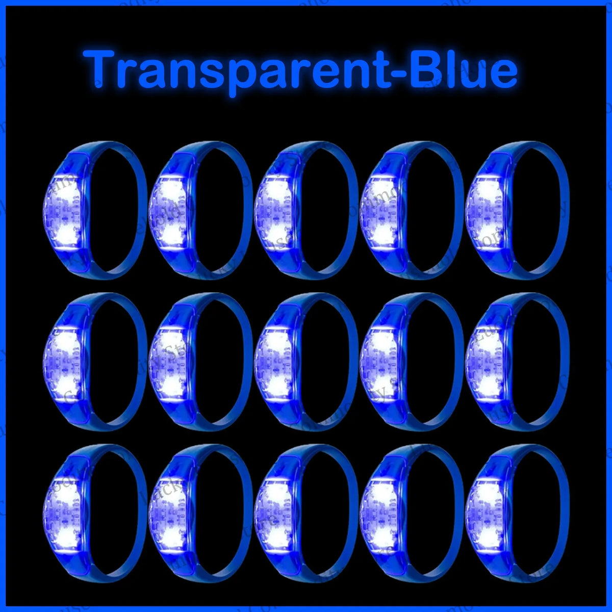 20-100PCS Music&Sound Activated Led Bracelet Light up Bracelets Glow in the Dark Bracelets for Wedding Party Concert Favors