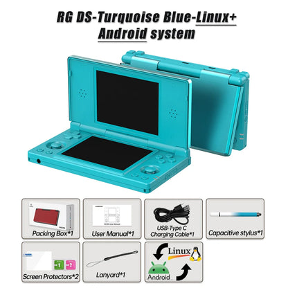 Anbernic RG DS Dual 4.0” IPS Screen Video Game Console Android 14 Support Dual Application On Split Screens & Hall-Switch Chip