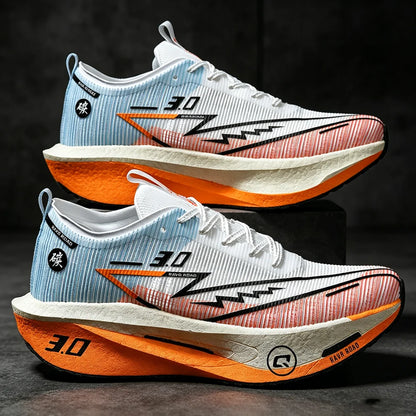 Men Running Shoes Carbon Board Marathon Sports Speciality Breathable Lightweight Women's Comfortable Athletic Nonskid Sneakers