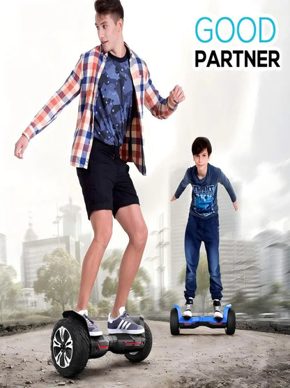 GYROSHOES Warrior 8.5'' All-Terrain Hoverboard for Kids & Adults, Dual 350W Motors Off-Road Self-Balancing Scooter, 10 MPH Max Speed, 265 lbs Capacity, UL2272 & CPC Certified, Bluetooth Speaker, LED Lights