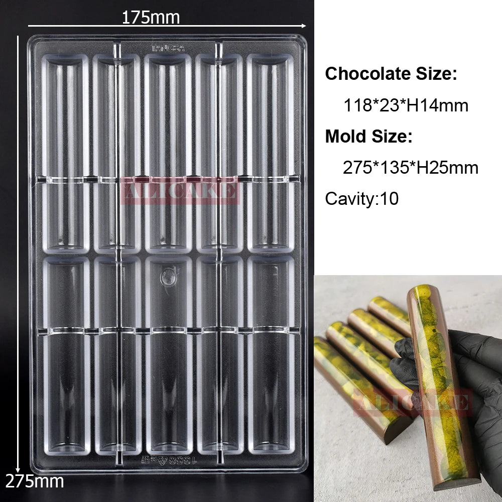 Polycarbonate Chocolate Mould Professional Molds for Candy Bonbons Bar Acrylic Mold Confectionery Baking Pastry Bakery Utensils