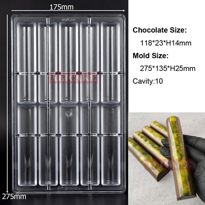 Polycarbonate Chocolate Mould Professional Molds for Candy Bonbons Bar Acrylic Mold Confectionery Baking Pastry Bakery Utensils
