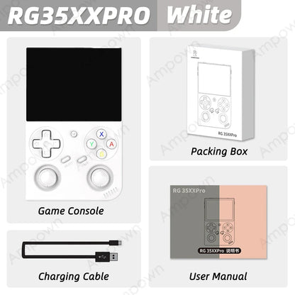 ANBERNIC RG35XX PRO Vertical Retro Gaming Console 3.5" IPS OCA Screen Linux 64-bit True Dual Joysticks Vibration Motor RixelHK