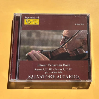 Accardo Bach Sonatas and Partitas for Solo Violin 2CD Audiophile Classical Violin Masterpiece Brand New Sealed In Stock