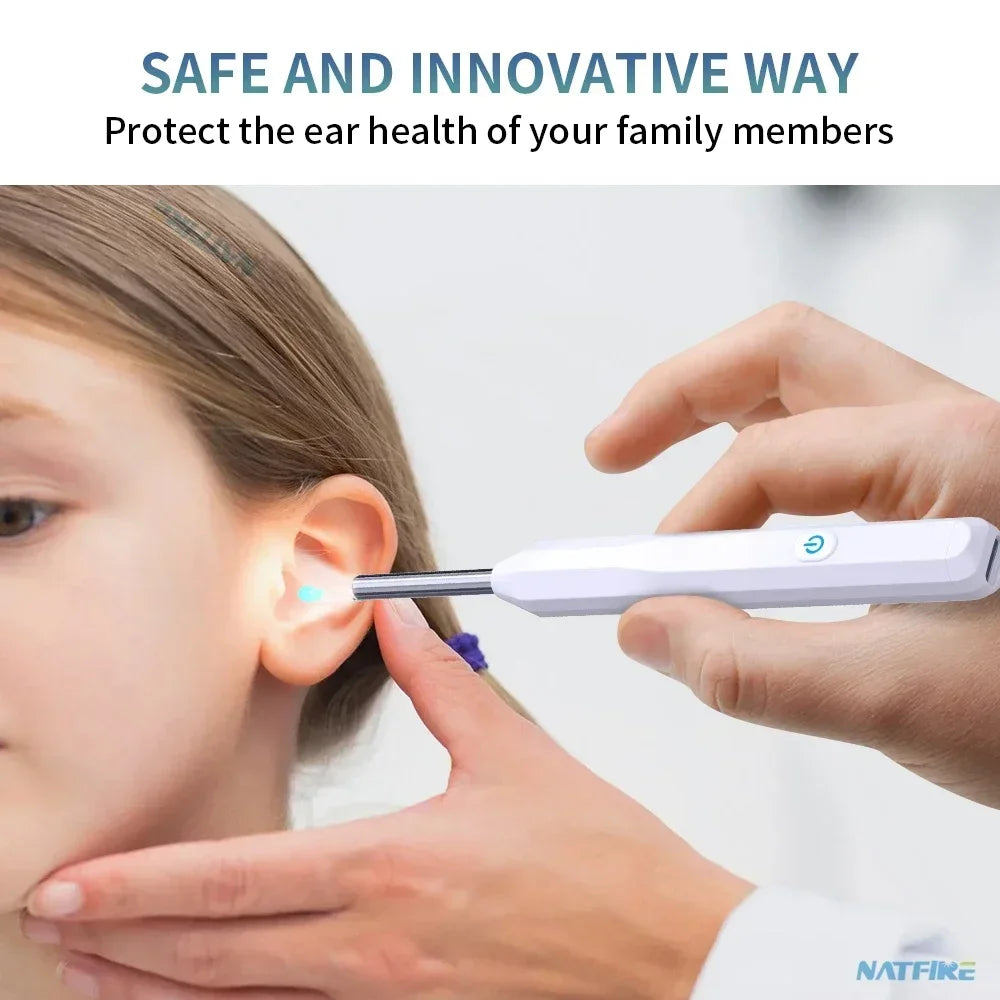 Home Use Portable Wifi Otoscope Camera Ear Wax Remover Intelligent Electric Visual Ear Cleaner Ear Wax Cleaner
