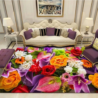 European Style Retro Court Rug Carpet Bohe Classical Mats Floor Mat Commercial Household Living Room Carpet Bedroom Beautiful