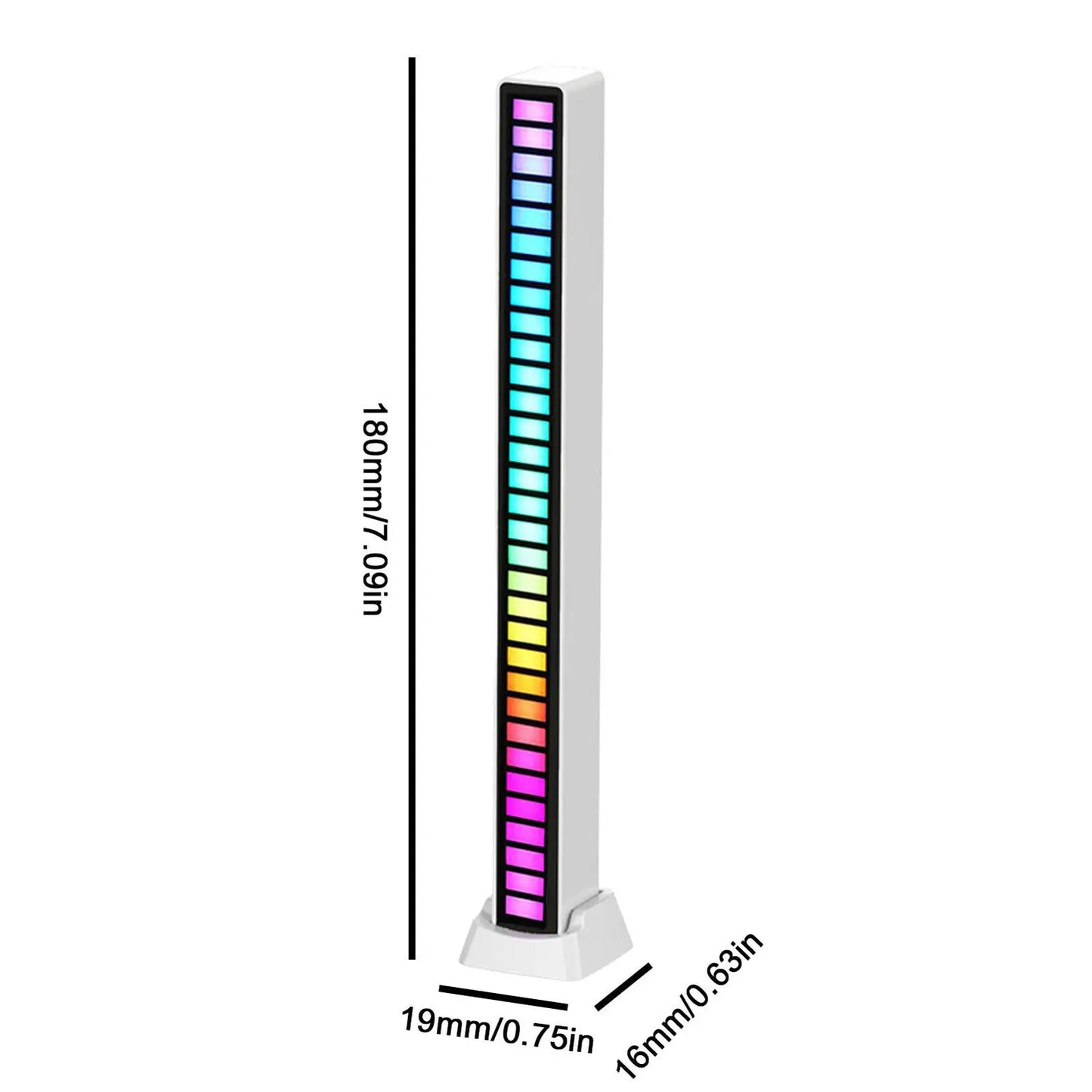 RGB Voice Control Synchronous Rhythm Light Internet Popular Colorful Music Ambient Light Car Desktop Induction Creative Led Pick