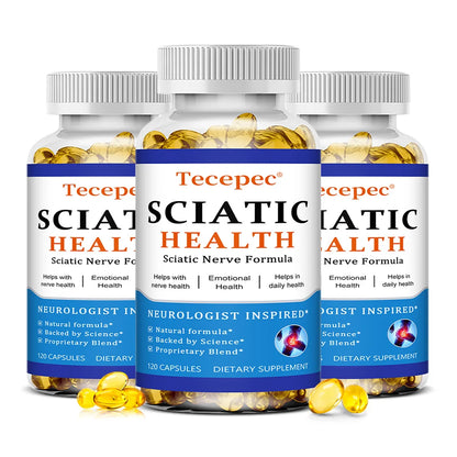 Relieve Sciatica Capsules - Relieve Pain, Improve Flexibility, Support Nerve and Joint Health, Relax Muscles