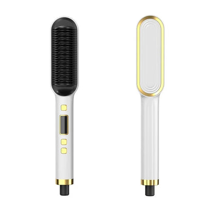 Hair Straightener Brush Iron Professional Hair Tools Straightening Comb LCD Hair Comb Wet And Dry Hair Straightener & Curler