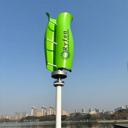 2Blades 5000W 8000W 10KW 24V 48V Vertical Wind Turbine Permanent Magnet Generator 3Phase AC With Hybrid Controller For Home Boat