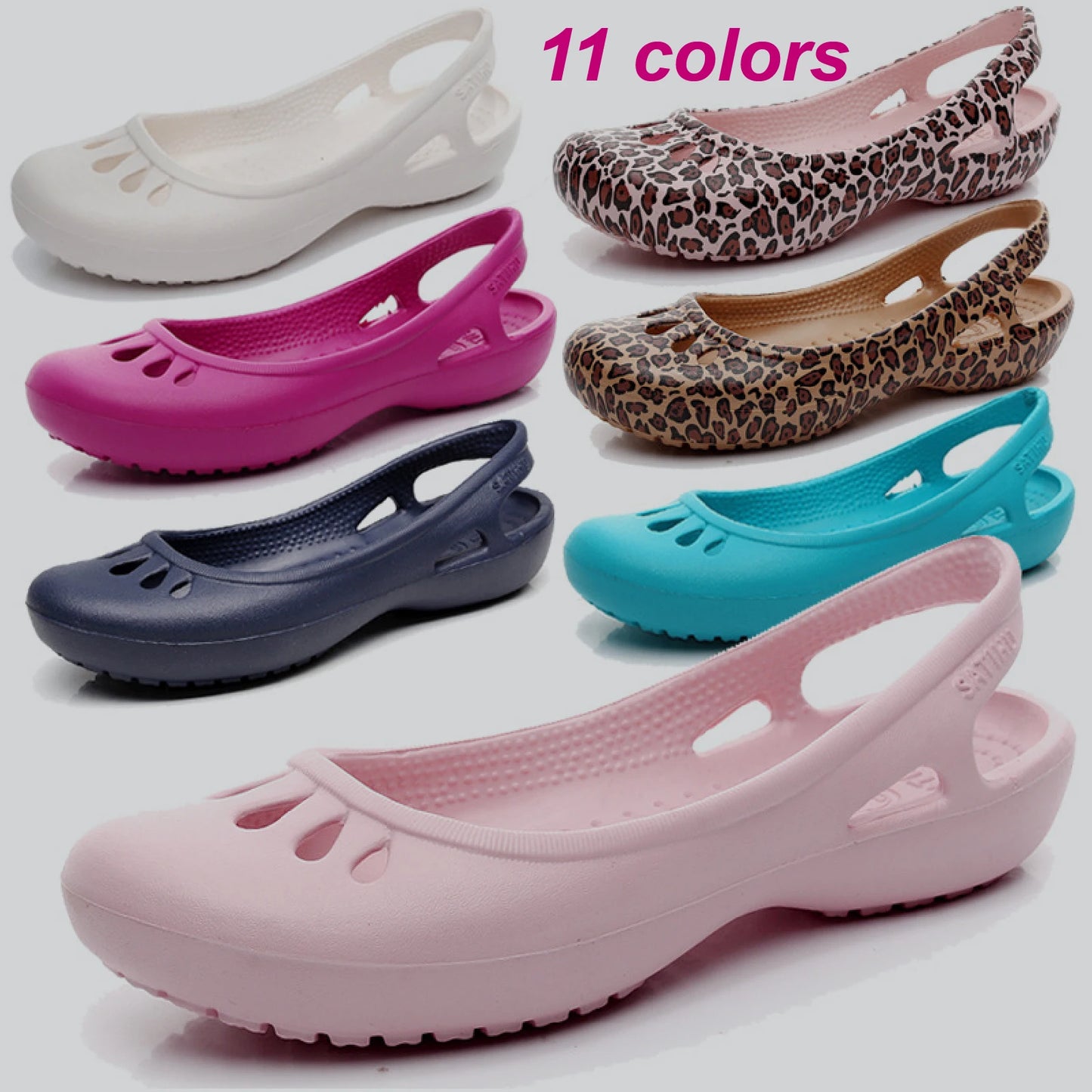 Ultra-light Women's Clogs: Breathable Soft Elastic Waterproof Non-slip Easy To Clean Versatile And Stylish For Commuting Work