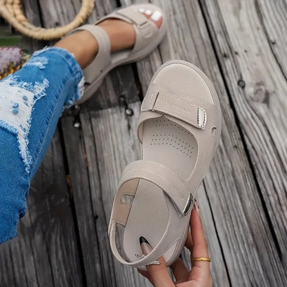 Summer Wedge Sandals for Women 2026 New Fashion Non Slip Beach Shoes Woman Lightweight Casual Platform Plus Size Sandals Women