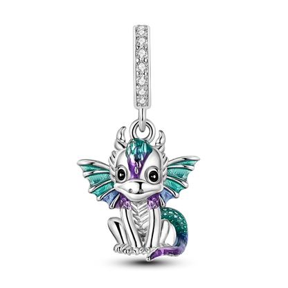 2026 Hot Sale Charms Bead 925 Sterling Silver Pink Butterfly Luminous Firefly Dangle Fit Bangle Bracelet Necklace DIY Jewelry