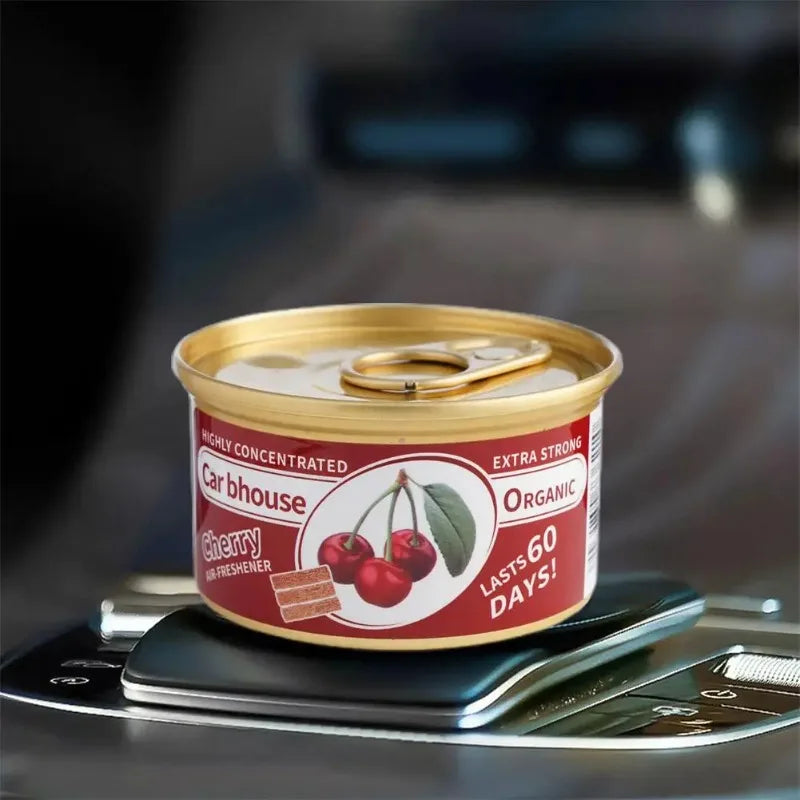 Car Air Freshener Bubble Gum Scent Perfume Canned Wood Block LongLasting Strong Aroma Auto Home Closet Deodorizer