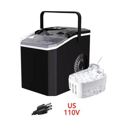 Countertop Portable Ice Maker Quick Production Bullet‑Style Hollow Ice Cubes Compact Ice Making Machine for Home & Outdoor