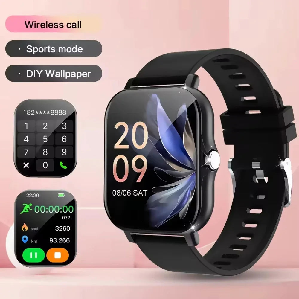 Lenovo 1.83 Waterproof Sport Smart Watch Fitness Tracker Wireless Call Health Monitor Clock Smartwatch for Men Women iOS Android