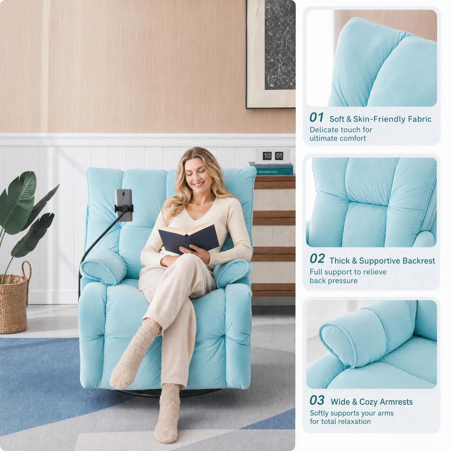 29.5-inch Single-person Comfortable Sofa With A Soft And Comfortable Seating Experience Suitable For Use In Small-Sized Living Rooms