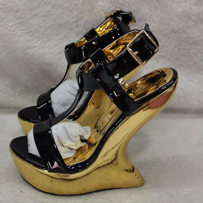 Strange Style Cross Tied Sandals Sexy Peep Toe Solid Accept Customized New Arrivals Fashion Women Runway Shoes