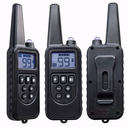H880 Black Remote Dog Training Collar, For 1/2/3 Dogs, Shock, vibration and beep Function, Rechargeable and Waterproof