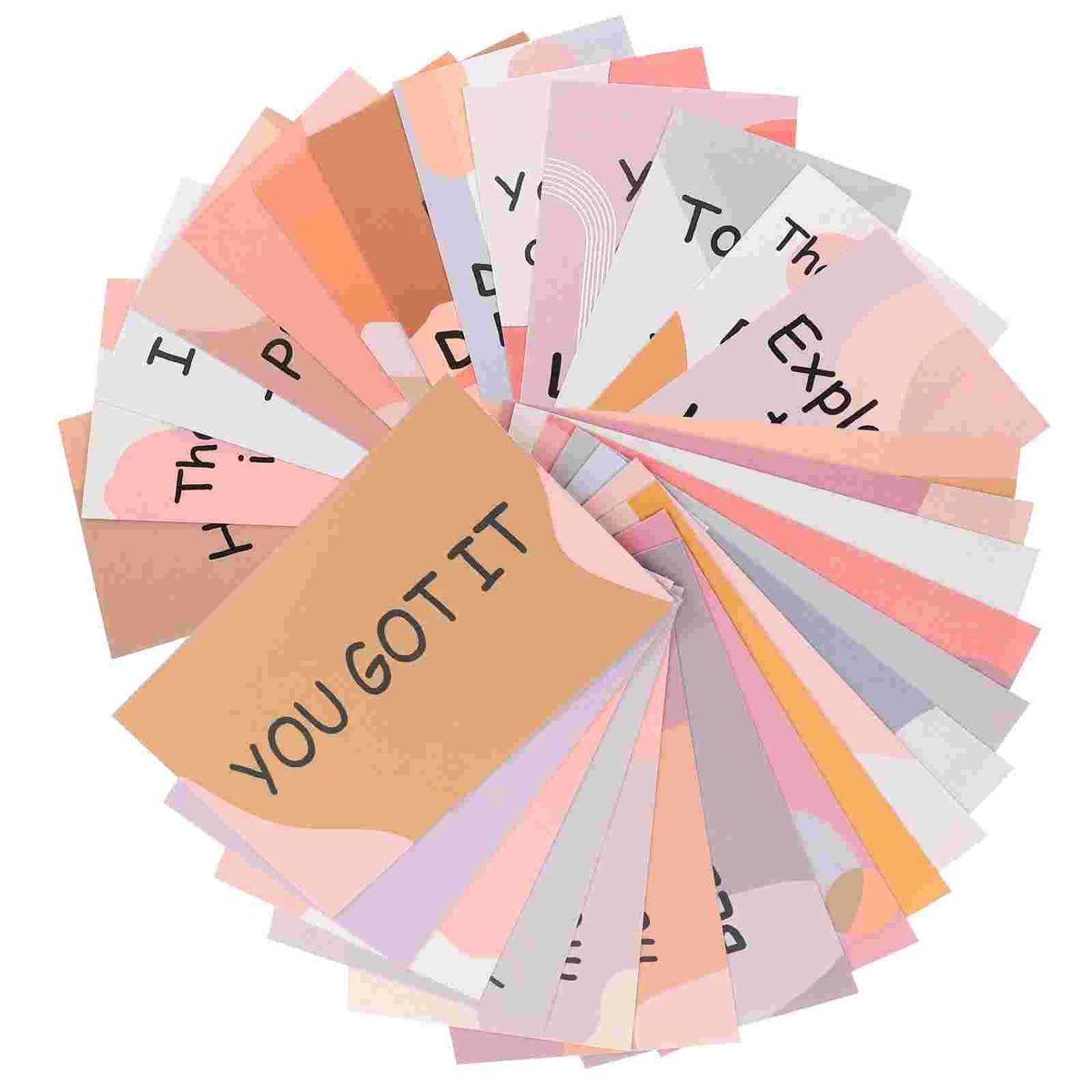 30Pcs Motivational Cards Small Encouragement Cards Colorful Motivational Cards English Words Cards Inspirational Quote Cards