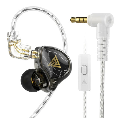 QKZ X HBB Earphones 10mm Titanium-Coated Diaphragm In Ear Monitor Headphones Hi-Fi Audio IEMs Outdoor Sports Headsets