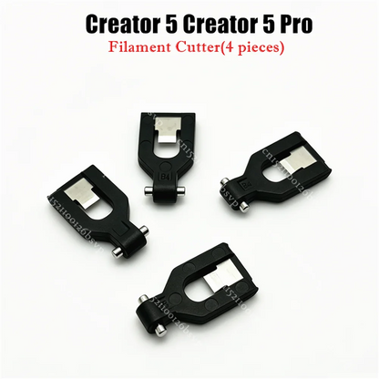 4Pcs/set Original Filament Cutter Kit Fit For Flashforge Creator 5 C5 Pro 3D Printer Parts