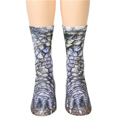Unisex Funny Print Animal Paw Sole Socks Kawaii Cute Casual Happy Fashion Tube Sokken For Men Women Novelty Gift Dropship