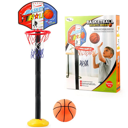Kids Basketball Stand Adjustable Height 52-115cm Basketball Hoop Indoor Outdoor Sports Fitness Exercise Toys for Children Gifts