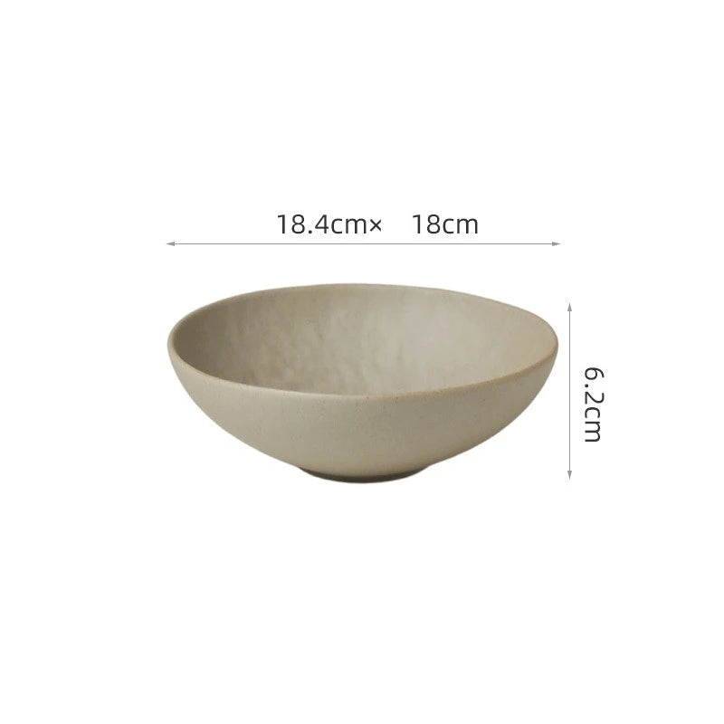 Vintage French Ceramic Straw Hat Plate Wide Rim Deep Bowl Luxury Hotel Restaurant Tableware Soup Pasta Dessert Serving Plates
