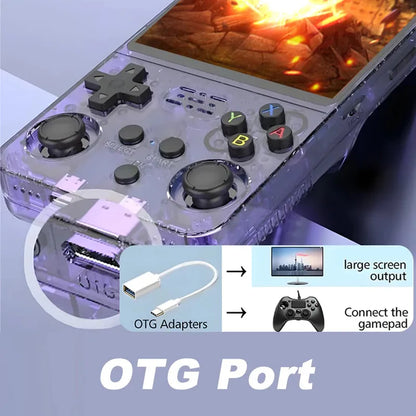 Mini R36S Retro Handheld Game Console | Linux ArkOS System, IPS Screen & 20,000 Games | Compatible with PS1, PSP, GBA, SNES, N64 & More