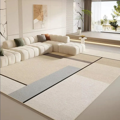 VIKAMA Simple And Light Luxury Living Room Carpet, Bedroom Anti-Slip And Anti-Stain Sofa, Coffee Table Carpet, Home Decoration