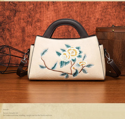 Luxury Designer Handbag Women Embroidered Shoulder Bag High-quality PU Diagonal Cross Bag Holiday Gift Office Handbag Handtasche