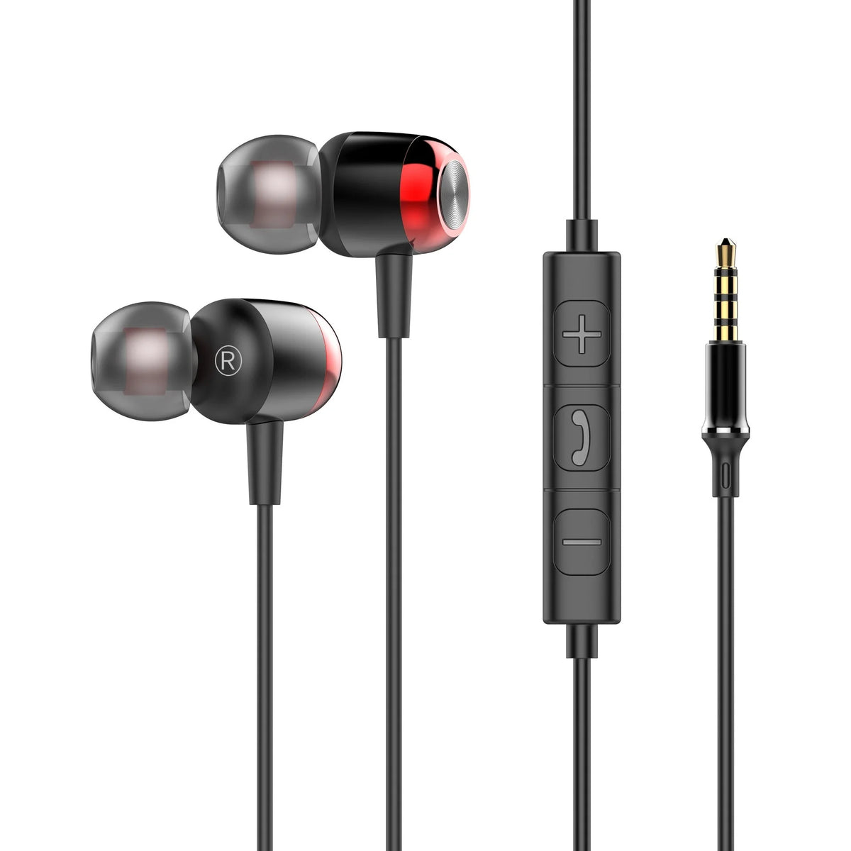 EARDECO TypeC/3.5mm Wired Headphones with Mic Volume Control Music Headset with Bass Phone Earphones for Samsung Huawei Xiaomi