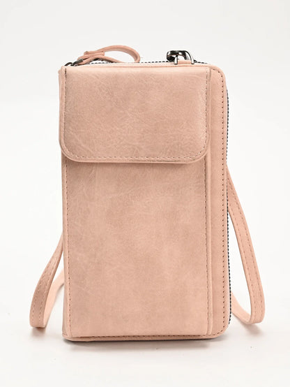 Fashion Crossbody Bag PU Leather Mobile Phone Purse Bags Multifunction Messenger Wallet Small Female Shoulder Handbags for Women