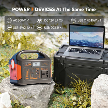 Gaiaray Solar Power Station 500W 300W Solar Generator 460WH 230WH Super Fast Charging APP Control Emergency Power Station for Home Camping Power Outages 110V US Warehouse
