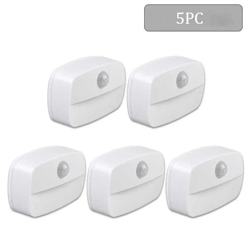 LED Night Light with Motion Sensor Cabinet Lamp Wireless Bedside Nightlight Battery Power For Bedroom Closet Stairs Lighting