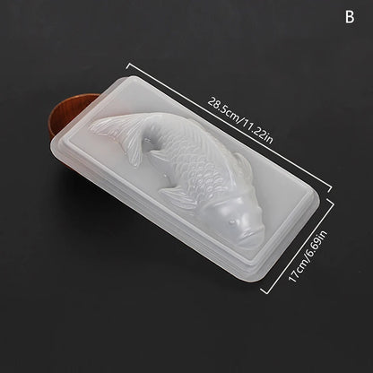 Fish Mold 3D Koi Fish Shape Plastic Cake Chocolate Jelly Mould Mold DIY Soap Handmade Sugarcraft Mold Baking Molds форма рыба