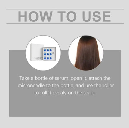 Microneedle Hair Regrowth Kit Solution Scalp Nourishing Serum For Hair Health Maintenance Needle Head Use Scalp Care Kit