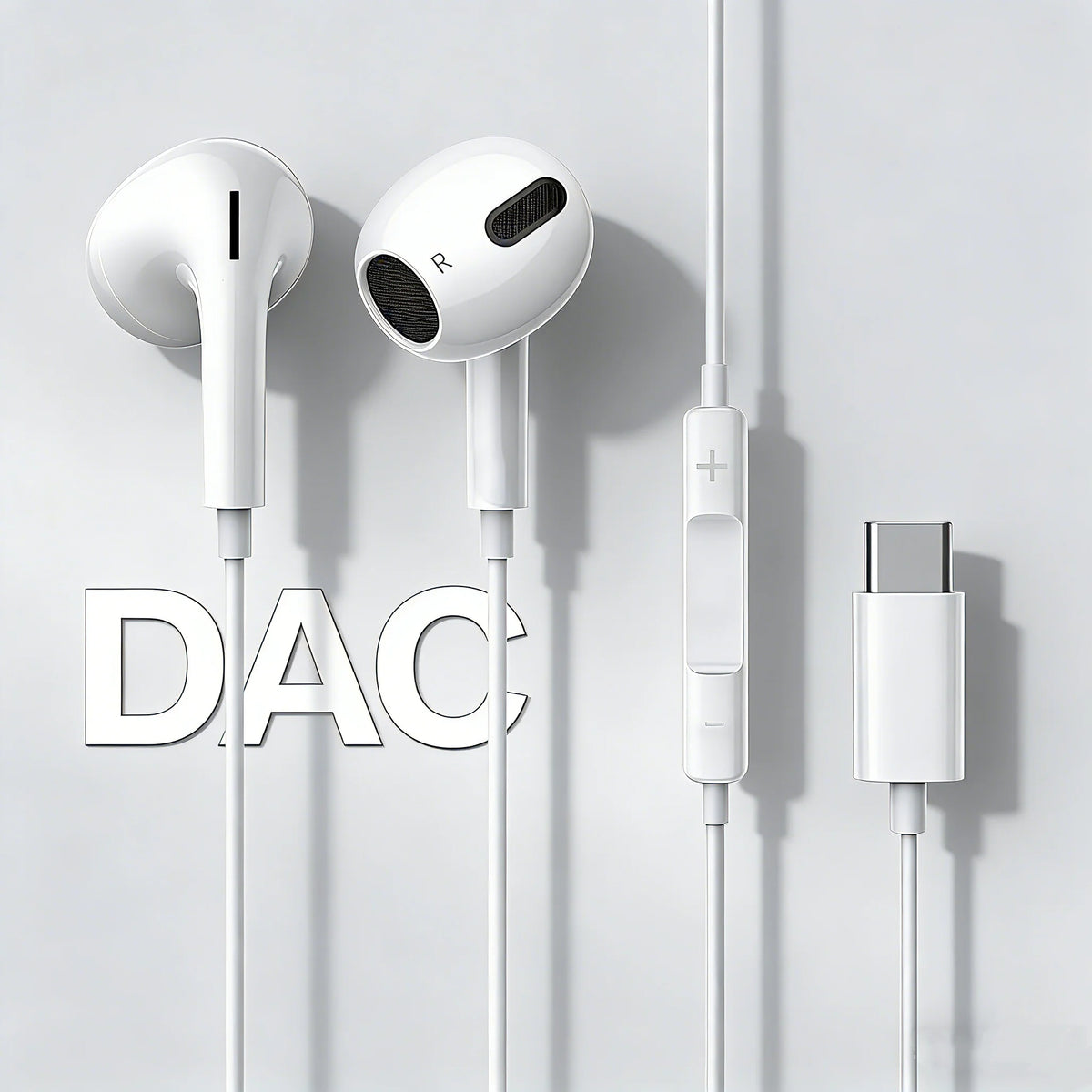 Gen4 Earphones Wired Small Talk Type C 3.5mm HeadEarsets Noise Cancelling Bass Earbuds In Ear Control Mic Earpiece Android Phone
