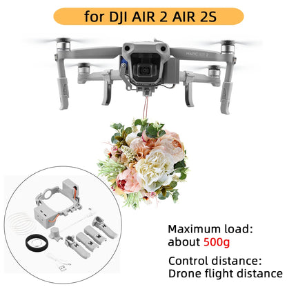 Drop System for DJI Mavic 3/Pro/2 Pro Zoom/AIR 2/Mini 2/Mini 3/3 Pro Drone Airdrop System Ring Gift Deliver Life Rescue Thrower