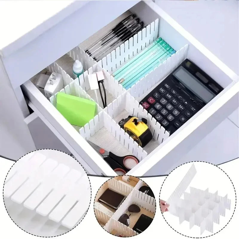 Household Drawer Divider Drawer Storage Divider Bedroom Cabinet Drawer Underwear Sock Sorting Adjustable DIY Storage Rack