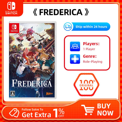 100% Original Nintendo Switch- FREDERICA - Support TV Tabletop and Palm Mode for Switch OLED Lite