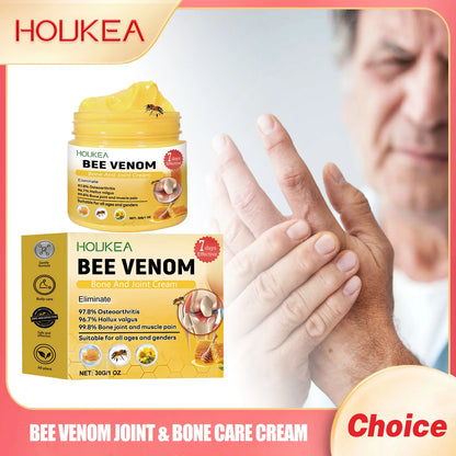 Houkea Bee Venom Joint Bone Care Cream Repair Muscle Hurt Relief Rheumatoid Pain Arthritis Treatment Body Knee Soothing Creams