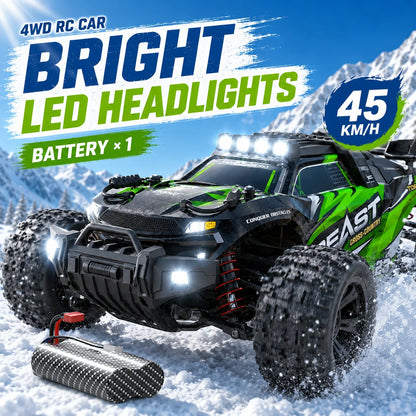 ZNLYRION RC Off-Road Car 1:18 Scale 118Pro 4-Wheel Drive 45km/h Terrain Racing Buggy Metal Bottom Plate Independent Suspension RC Toy For Adults Kids